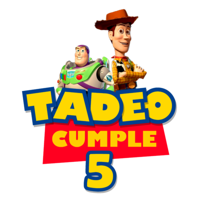 Toy Story, Goody y Buzz Lightyear Logo Personalizado con Nombre