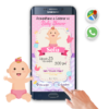Baby Shower Niña – Invitación Interactiva para WhatsApp
