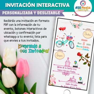 Mis XV Años en Paris – Invitación Interactiva de Cumpleaños para WhatsApp