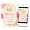 Mi Bautizo Dorado Invitación Digital
