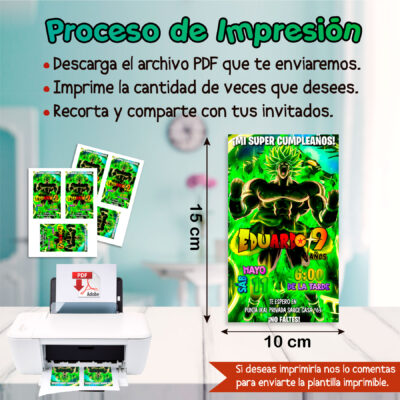 Dragon Ball, Goku – Invitación Digital de Cumpleaños