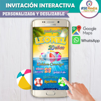 Princesa Aurora Bebé – Invitación Interactiva de Cumpleaños para WhatsApp