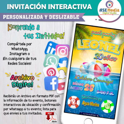 Princesa Aurora Bebé – Invitación Interactiva de Cumpleaños para WhatsApp