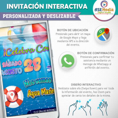Princesa Aurora Bebé – Invitación Interactiva de Cumpleaños para WhatsApp