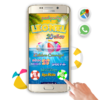 Aqua Fest – Invitación Interactiva de Cumpleaños para WhatsApp