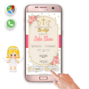 Mi Bautizo Dorado – Invitación Interactiva para WhatsApp