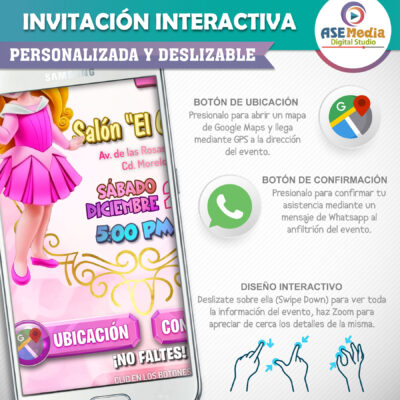 Bodas de Oro – Invitación Interactiva de Cumpleaños para WhatsApp