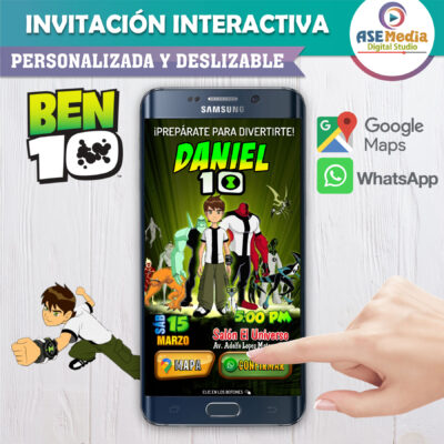 Ben 10 Omniverso – Invitación Interactiva de Cumpleaños para WhatsApp