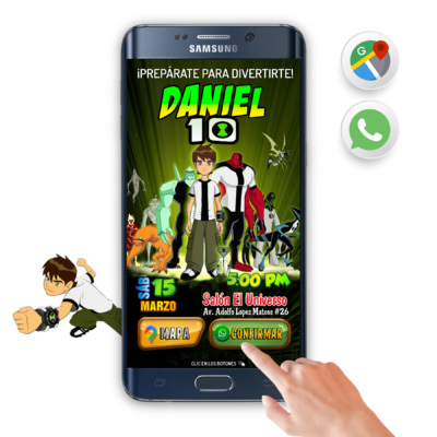 Ben 10 – Invitación Interactiva de Cumpleaños para WhatsApp