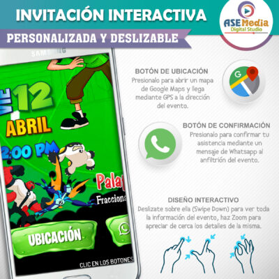 Baby Blanca Nieves – Invitación Interactiva de Cumpleaños para WhatsApp