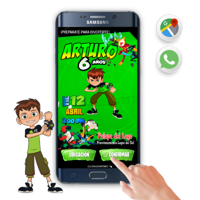 Ben 10 Omniverso – Invitación Interactiva de Cumpleaños para WhatsApp