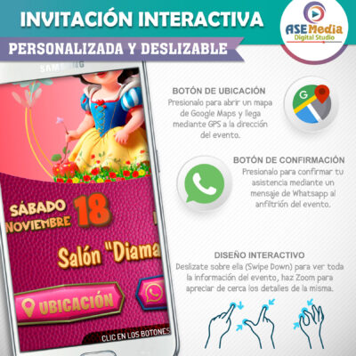 Capitán America, Bichi – Invitación Interactiva de Cumpleaños para WhatsApp