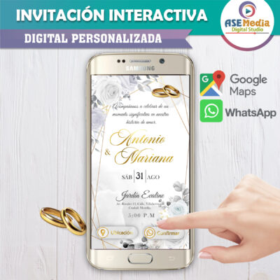 Cumpleaños Florales – Invitación Interactiva de Cumpleaños para WhatsApp