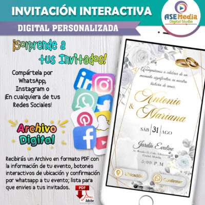 Cumpleaños Florales – Invitación Interactiva de Cumpleaños para WhatsApp