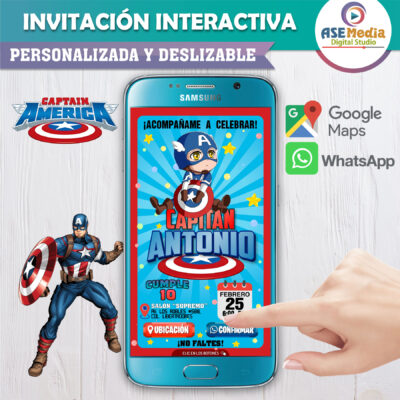 Super Heroes – Invitación Interactiva de Cumpleaños para WhatsApp