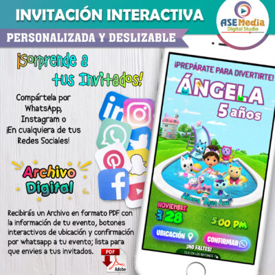 Chainsaw Man, Pochita – Invitación Interactiva de Cumpleaños para WhatsApp