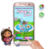 La Casa de Muñecas de Gabby, Alberca – Invitación Interactiva de Cumpleaños para WhatsApp
