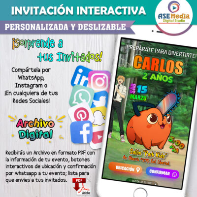 Chicas Súper Poderosas – Invitación Interactiva de Cumpleaños para WhatsApp