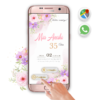 Cumple Floreado – Invitación Interactiva de Cumpleaños para WhatsApp