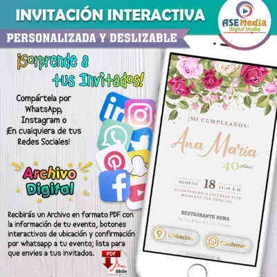 Dallas Mavericks – Invitación Interactiva de Cumpleaños para WhatsApp