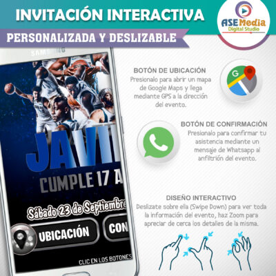 Dragon Ball Z, Goku – Invitación Interactiva de Cumpleaños para WhatsApp