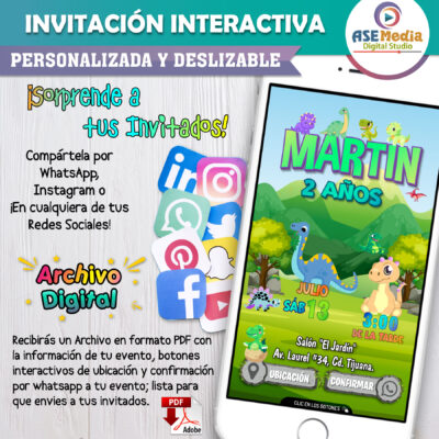 Kuromi y Cinnamoroll, Hello Kitty – Invitación Interactiva de Cumpleaños para WhatsApp