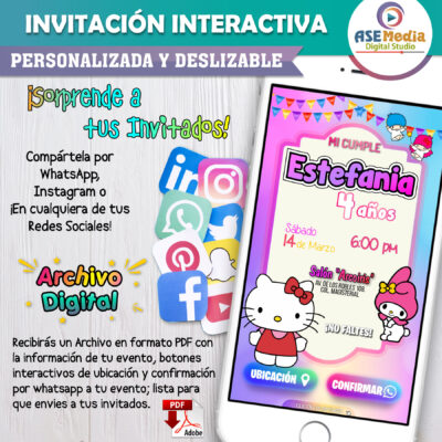 LEGO, Bloques 02 – Invitación Interactiva de Cumpleaños para WhatsApp