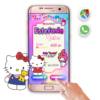 Hello Kitty Rosa – Invitación Interactiva de Cumpleaños para WhatsApp