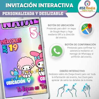 Hora De Aventura – Invitación Interactiva de Cumpleaños para WhatsApp