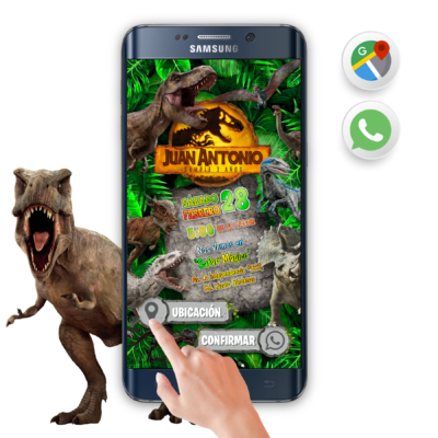Jurassic World Dominion – Invitación Interactiva de Cumpleaños para WhatsApp