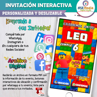 Pool Party Mickey Mouse – Invitación Interactiva de Cumpleaños para WhatsApp