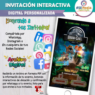 Mario Bros y Princesa Peach 02 – Invitación Interactiva de Cumpleaños para WhatsApp