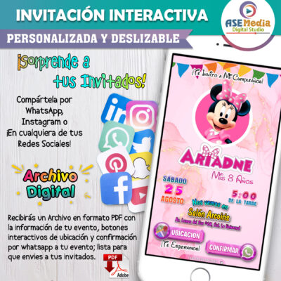 Claudia Wolf, Monster High – Invitación Interactiva de Cumpleaños para WhatsApp