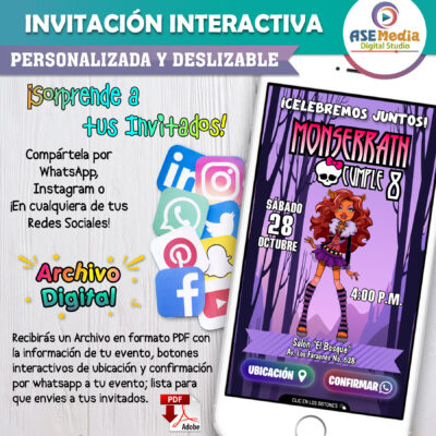 Mundo Marino – Invitación Interactiva de Cumpleaños para WhatsApp