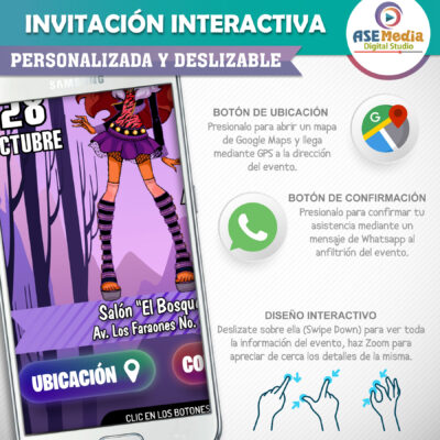 Mundo Marino – Invitación Interactiva de Cumpleaños para WhatsApp
