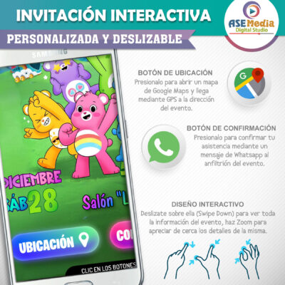 Hogi, Pinkfong – Invitación Interactiva de Cumpleaños para WhatsApp