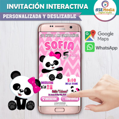 Los Picapiedra, Pebbles – Invitación Interactiva de Cumpleaños para WhatsApp