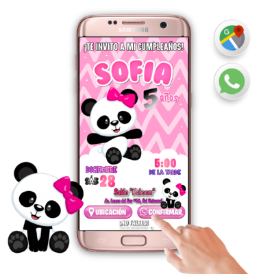 Pandita – Invitación Interactiva de Cumpleaños para WhatsApp