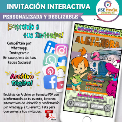 Pokémon, Gengar – Invitación Interactiva de Cumpleaños para WhatsApp