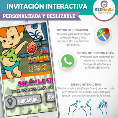 Pokémon, Gengar – Invitación Interactiva de Cumpleaños para WhatsApp