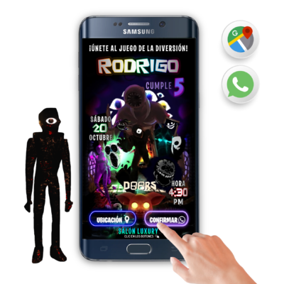 Doors, Roblox – Invitación Interactiva de Cumpleaños para WhatsApp