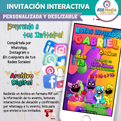 Ghost Spider – Invitación Interactiva de Cumpleaños para WhatsApp