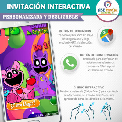 Ghost Spider – Invitación Interactiva de Cumpleaños para WhatsApp