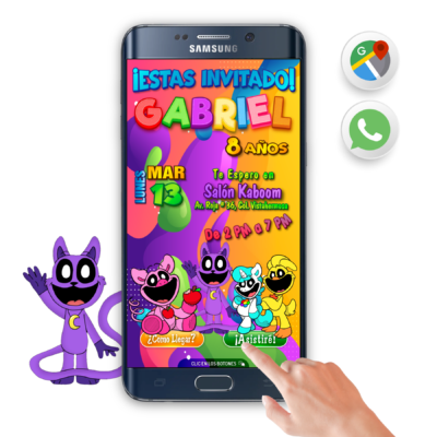 Smiling Critters Poppy Play Time – Invitación Interactiva de Cumpleaños para WhatsApp