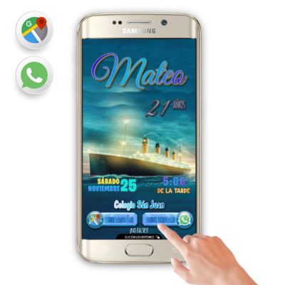 Titanic – Invitación Interactiva de Cumpleaños para WhatsApp