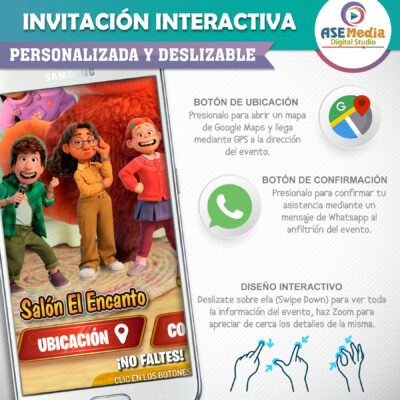 Turning Red – Invitación Interactiva de Cumpleaños para WhatsApp