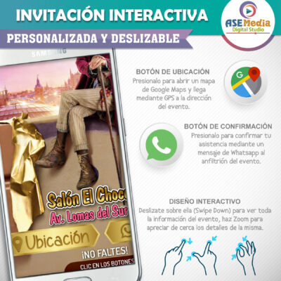 Willy Wonka – Invitación Interactiva de Cumpleaños para WhatsApp