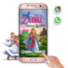 Princesa Zelda – Invitación Interactiva de Cumpleaños para WhatsApp