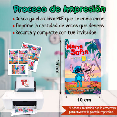 Lilo y Angel – Invitación Digital de Cumpleaños