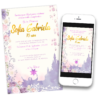 Enredados, Rapunzel – Invitación Digital de Cumpleaños